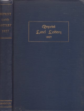 Item #30149 Reprint of Official Register of Land Lottery of Georgia 1827. compiled, published by