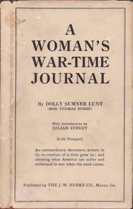 Item #30197 A Woman's Wartime Journal An Account of the Passage Over a Georgia Plantation of...
