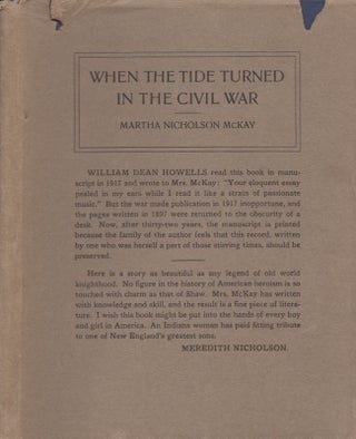 Item #30215 When the Tide Turned in the Civil War. Martha Nicholson McKay