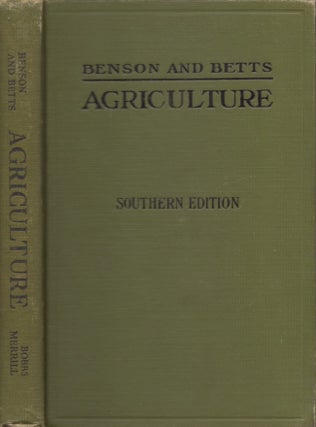 Item #30235 Agriculture Southern Edition. O. H. Benson, George Herbert Betts