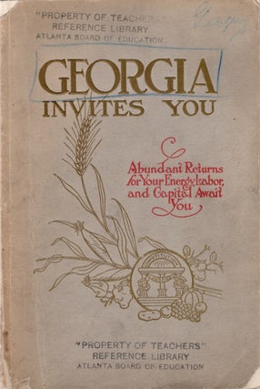 Item #30282 Georgia Her Resources Her Industries Her Possibilities. J. J. Brown, Commissioner...