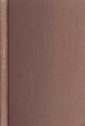 Item #30389 XXIX Bibliography of the Colonial History of South Carolina. Edson L. Whitney