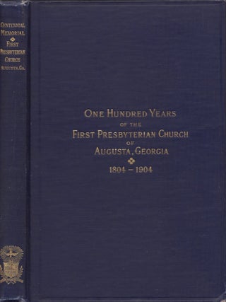 Item #30426 Memorial of the Centennial Anniversary of the First Presbyterian Church Augusta,...