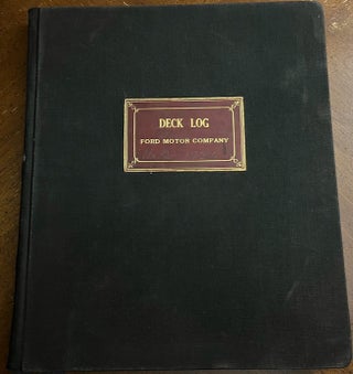 Item #30733 1936 Deck Log of the Ford Motor Company Dearborn, Michigan. Ford Motor Company