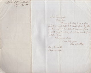 Item #30828 Civil War era signed letter from John S. C. Abbott (1805-1877) American Clergyman and...