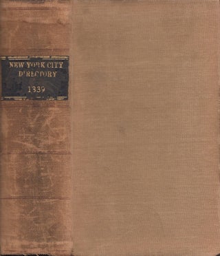Item #30935 Longworth's American Almanac, New-York Register, and City Directory, for The...