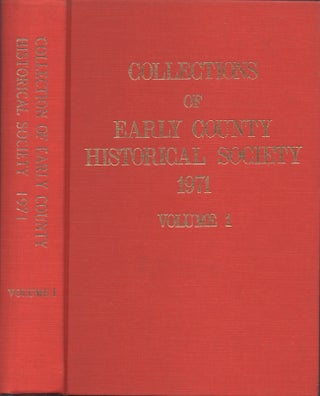 Item #30975 Collections of Early County Historical Society 1971 Volume 1. Early County Historical...