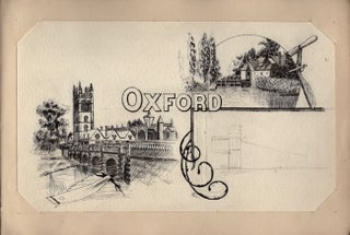 Item #31757 Collection of prints, sketches, and illustrations circa late 19th century early 20th...