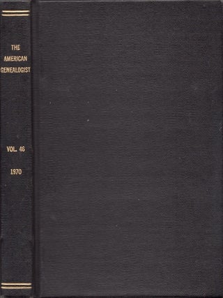 Item #34121 The American Genealogist. Volume 46. 1970. George E. McCracken, in Chief