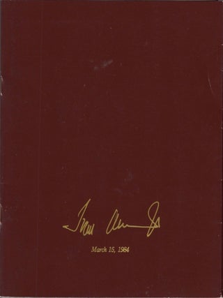 Item #34222 Ivan Allen Jr. March 15, 1984. With invitation card and envelope. Ivan Allen Jr.,...