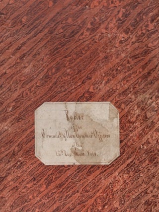 Item #34331 Folio manuscript. 1861-1864 Roster of Commissioned & Non Commissioned Officers of...