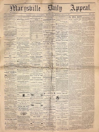 Item #35135 Marysville Daily Appeal Wednesday Morning, May 24, 1871. Vol. XXIII. No. 123....