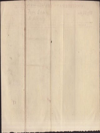 1864 Confederate States Mail Line Way-Bill from Quincy to Albany