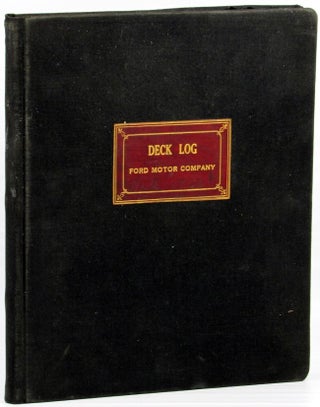 Item #6913 1936 Deck Log of the Ford Motor Company Dearborn, Michigan. Ford Motor Company