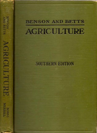 Item #8343 Agriculture Southern Edition. O. H. Benson, George Herbert Betts