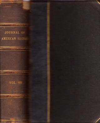 Item #8354 Journal of American History Vol. VII. Frank Allaben, -in-Chief