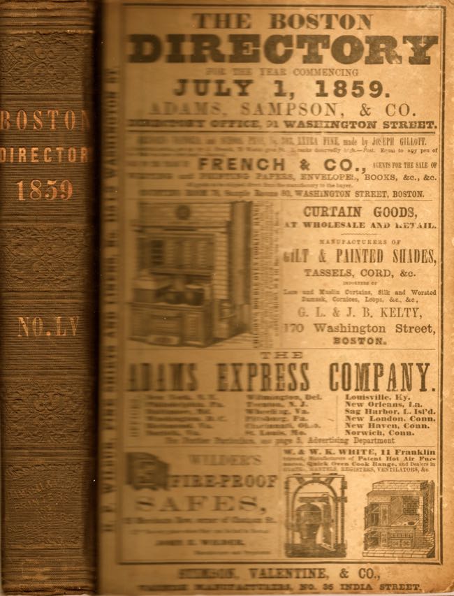A　Citizens,　1860,　Sampson　A　the　June　30,　Boston　For　Directory　Co　Directory　the　General　And　Year　of　ending　Embracing　Business　Edition　the　City　Record,　Directory　Adams,　first