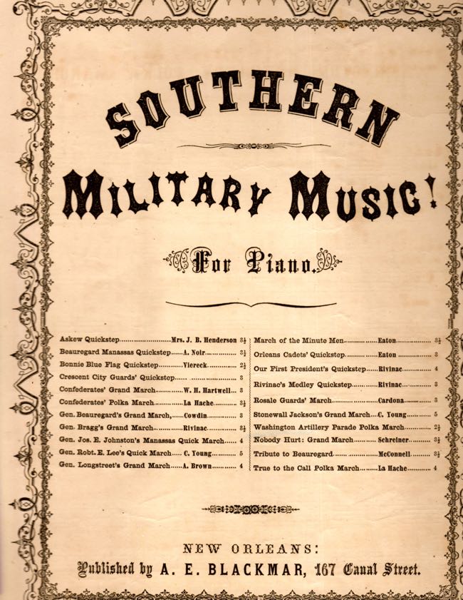 Item #8626 Washington Artillery polka march; arranged by A. E. Blackmar. A. E. Blackmar, arranged by.