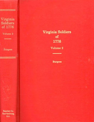 Item #9594 Virginia Soldiers of 1776. Louis A. Burgess, compiled and